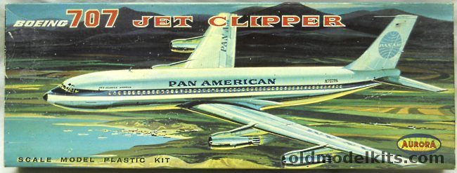 Aurora 1/104 Boeing 707 Pan Am Clipper, 381-198 plastic model kit